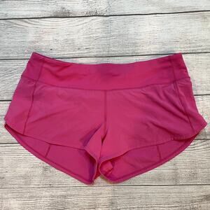 Lululemon Speed Up Low-Rise Short 2.5" Sonic Pink Women Size 8